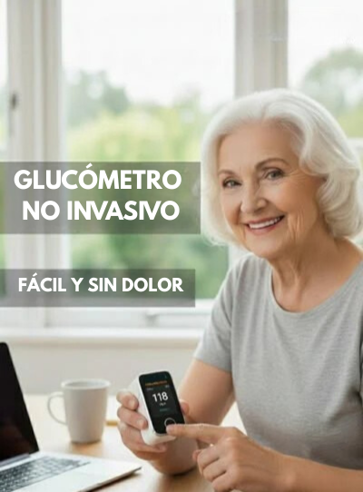 Monitor de glucosa GlucoSmart sin pellizcos 